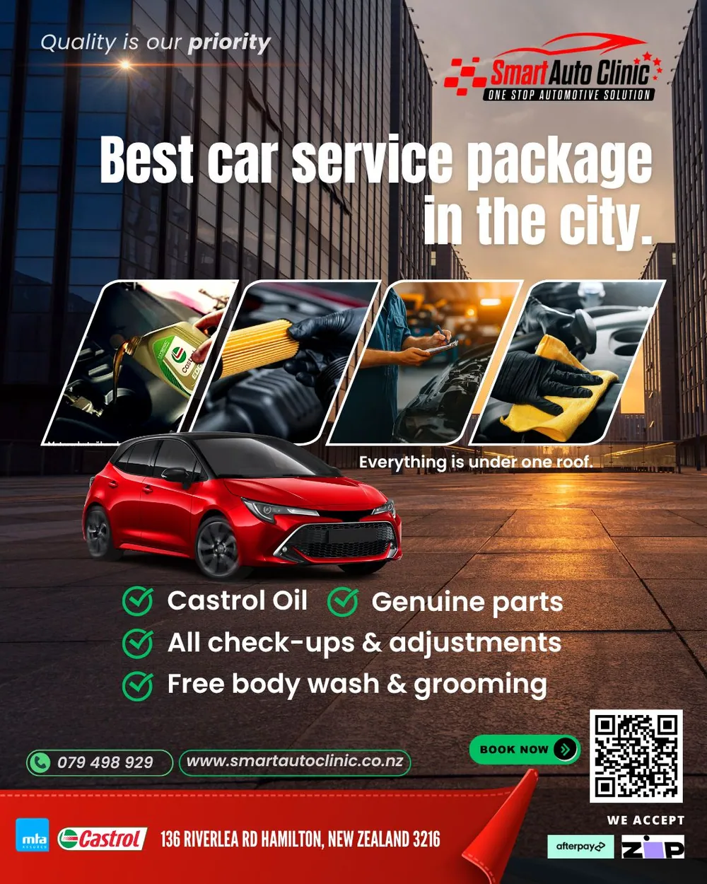 Smart Auto Clinic “Best car service package” social ad
